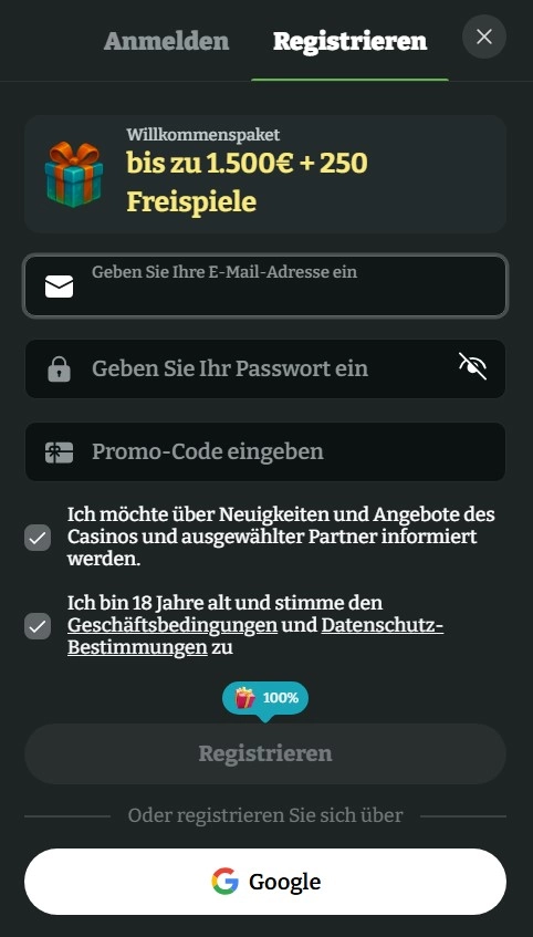 Registrierung